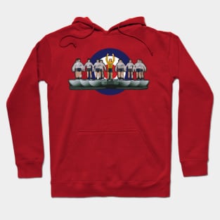 Classic England '66 subbuteo design with Mod target Hoodie